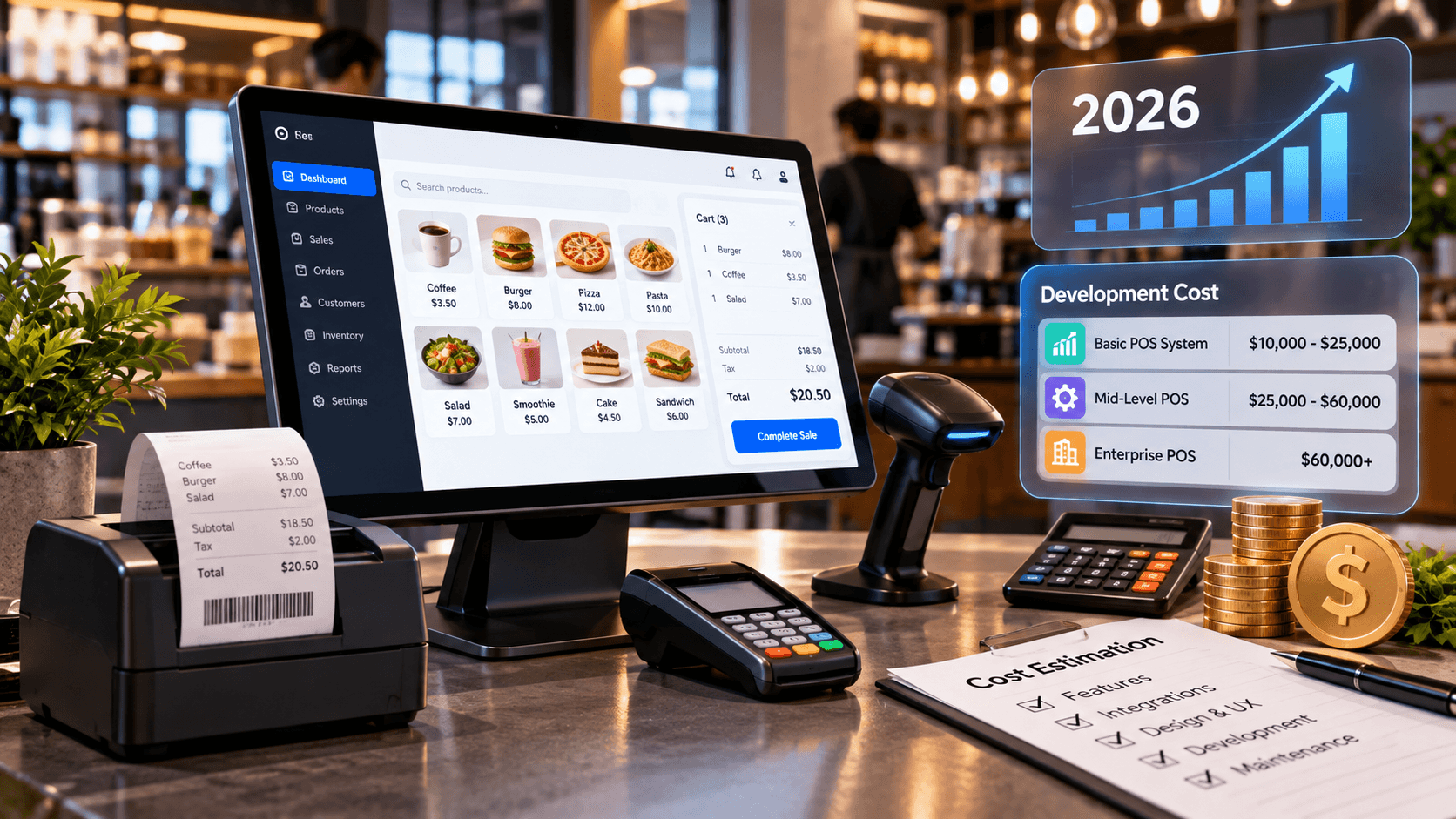 How Much Does Custom POS Software Development Cost in 2026?