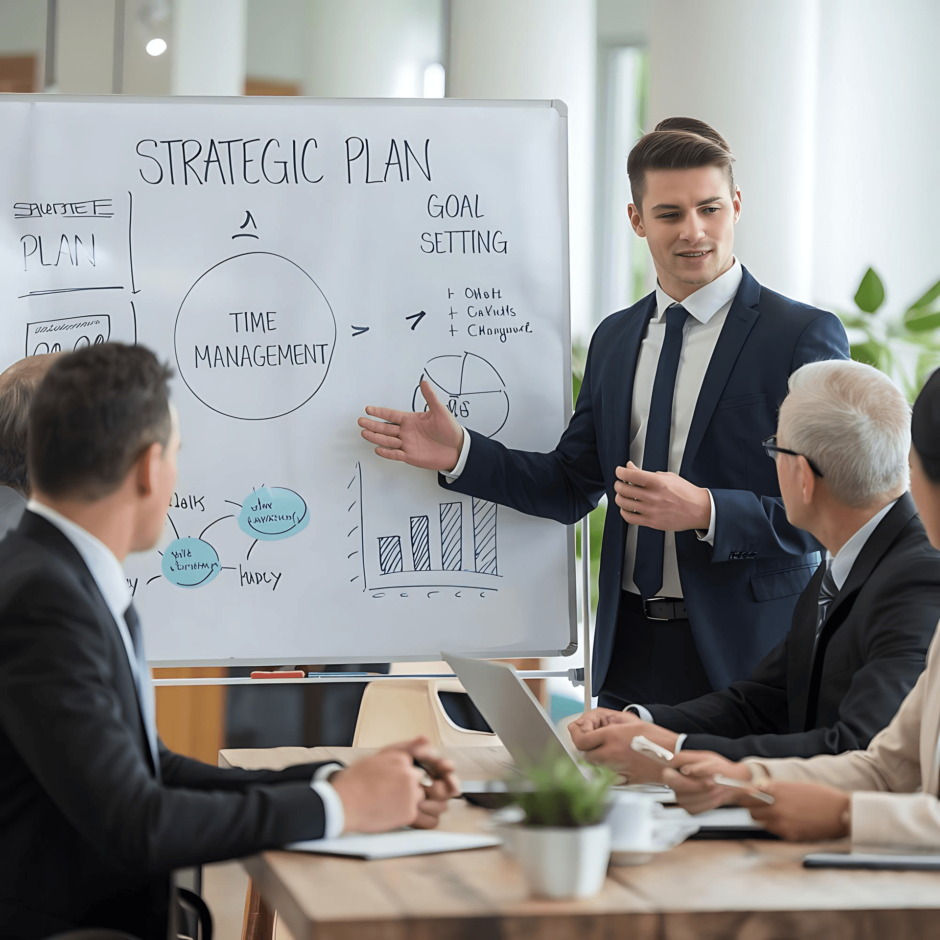 Poster designs on laptop