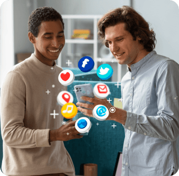 Poster designs on laptop