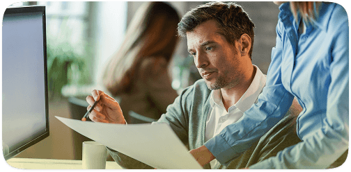 Employee managing document-driven business processes