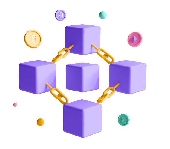 Blockchain App Development illustration